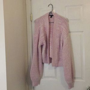 Pink and white sweater
